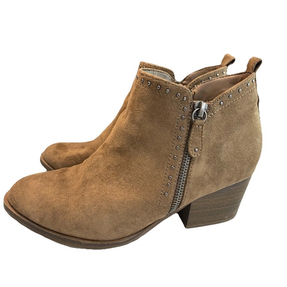 Sonoma Womens Leather Ankle Booties Size 7.5 Medium Fall Hippie Boho Western - Picture 1 of 14